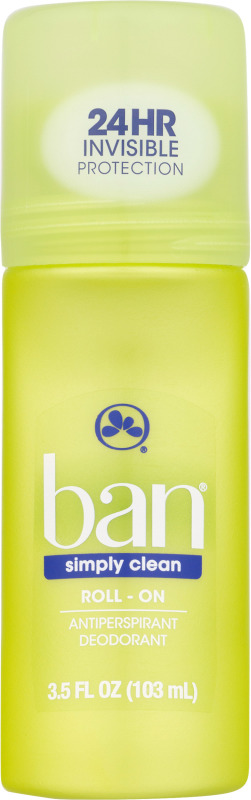 Ban Roll-On Antiperspirant Deodorant Simply Clean Ban(19045161164 ...