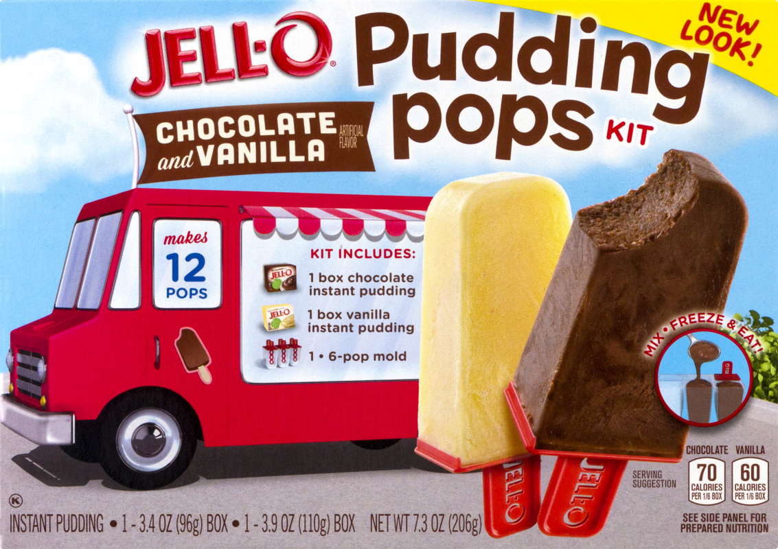 JELLO Pudding Pops Kit Chocolate And Vanilla JELLO(43000070604