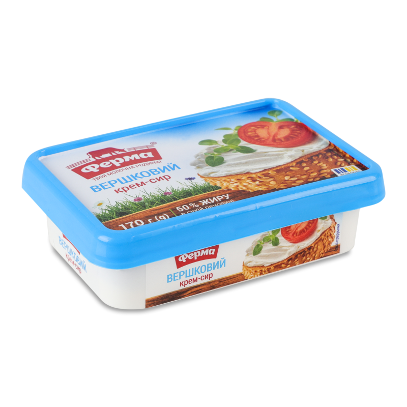 Крем-сир Вершковий 50% 170г ванночка Ферма