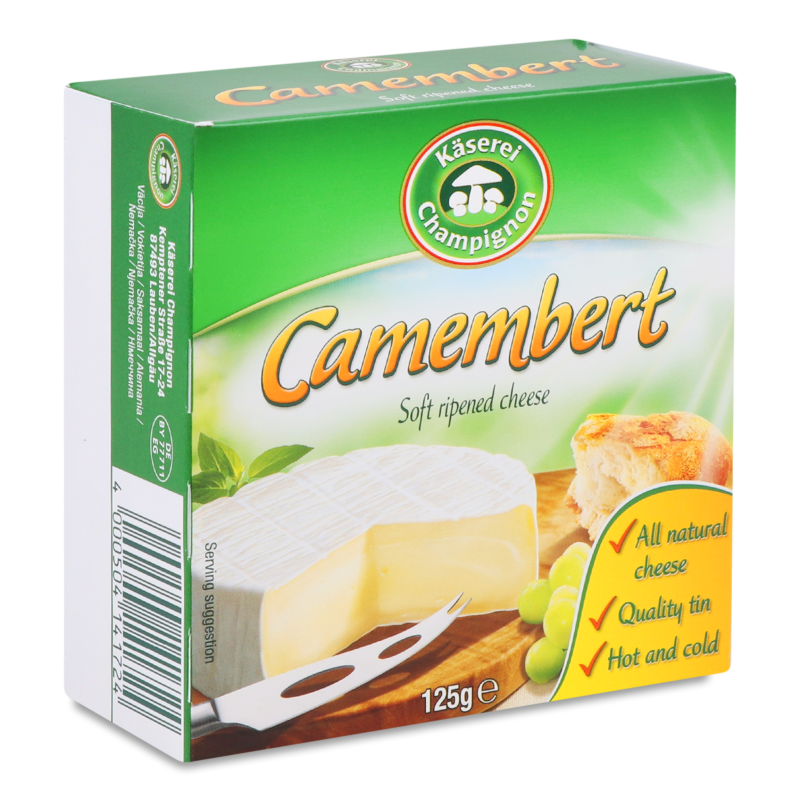 Сир м’який Camembert 50% 125г Kaserei Сhampignon