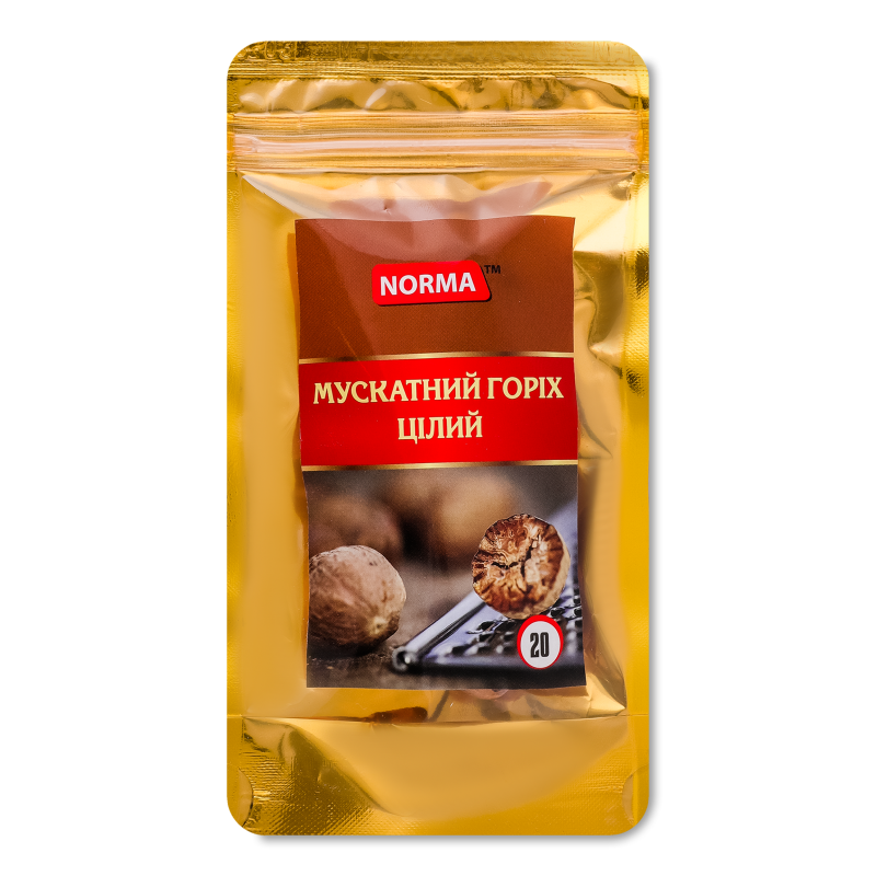 Горіх мускатний цілий 20г Norma
