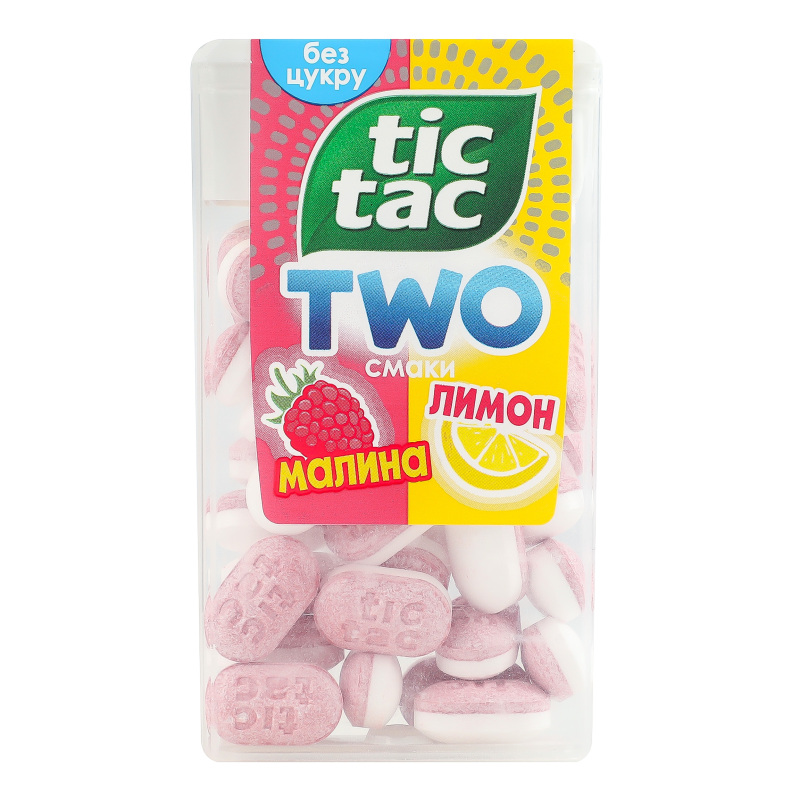 Драже двухслойное со вкусом малины и лимона Tic Tac п/у 38.5г Tic
