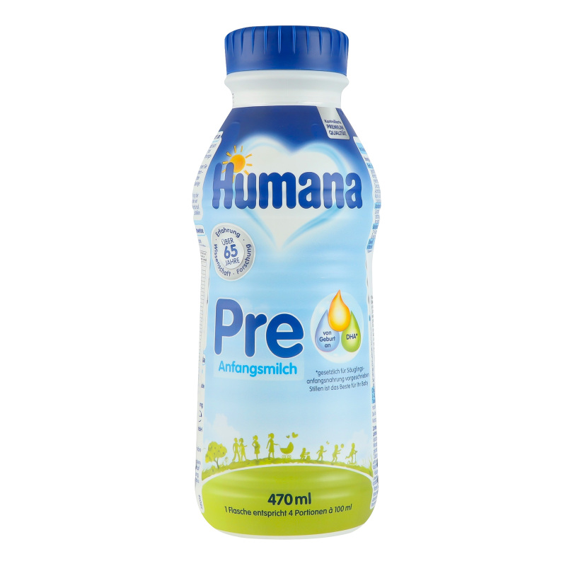 Смесь молочная жидкая начальная для детей с рождения Pre Humana п/бут ...