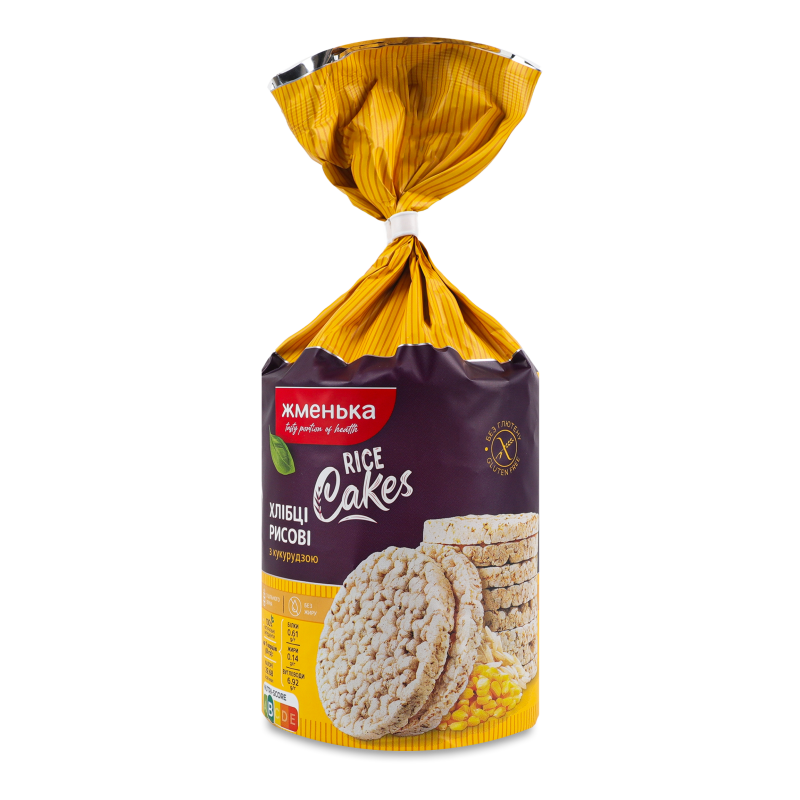 Хлібці рисово-кукурудзяні 100г Жменька