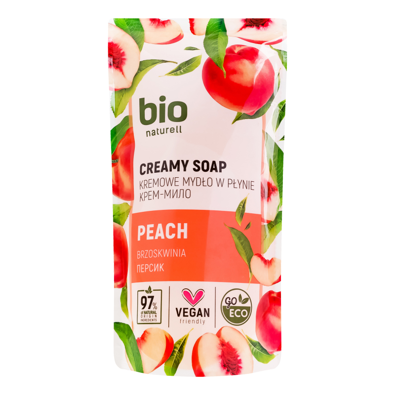 Крем-мыло Peach Bio Naturell 460мл Bio Naturell (4820168433665