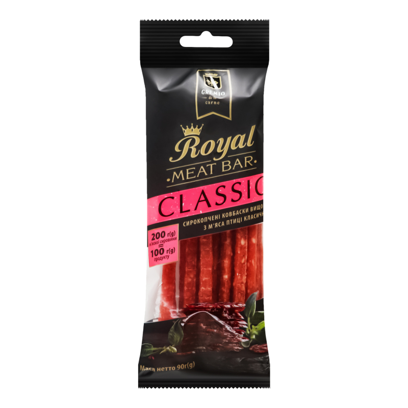 Ковбаски з м'яса птиці Classic Royal Gremio с/к м/у