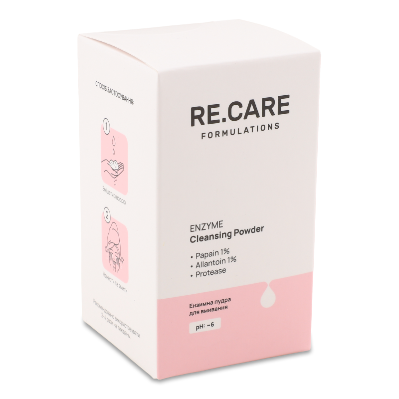 Пудра д/вмивання ензимна 30г RE.CARE