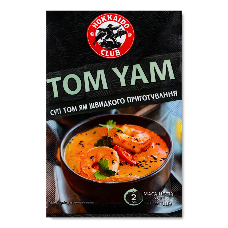 Суп швидкого приготування Том Ям 25г Hokkaido club