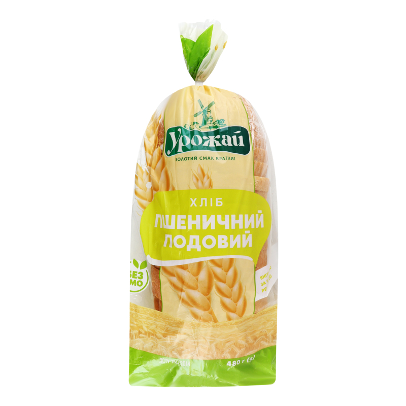 Хліб подовий овальний нарізний Пшеничний Урожай м/у