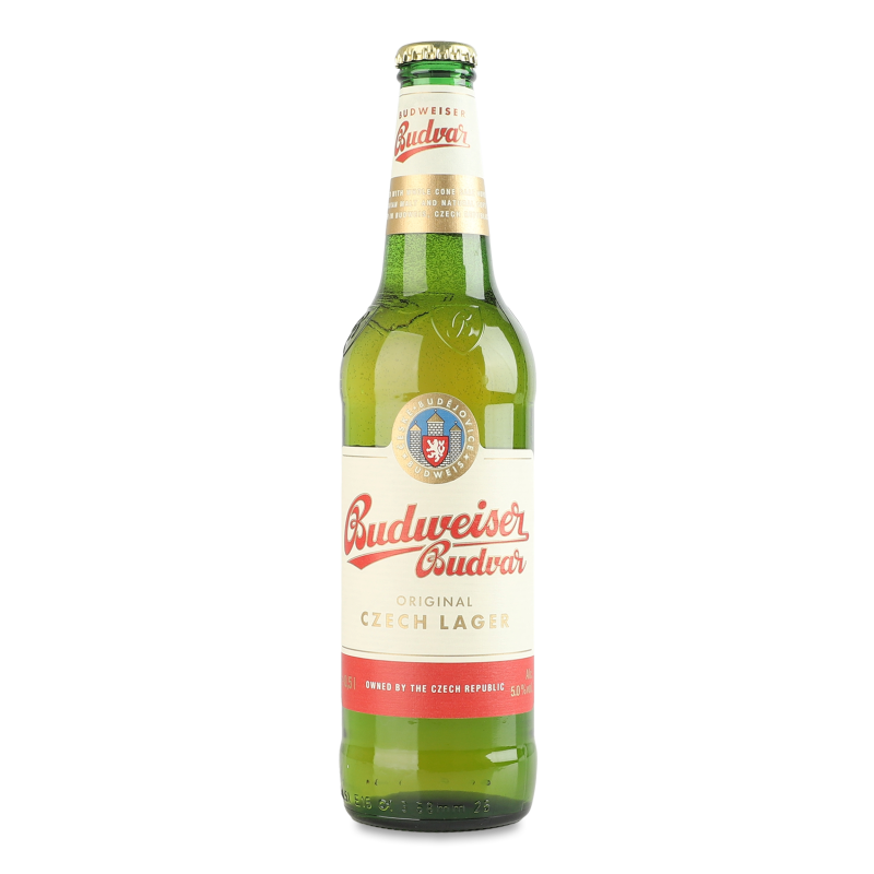 Пиво Будвар 5% 0,5л скло Будвайзер
