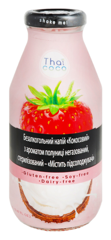 Напій безалкогольний негазований з ароматом полуниці Кокосовий Thai Coco с/пл