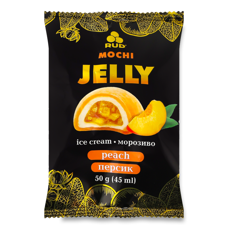 Морозиво Mochi Jelly Персик 50г Rud