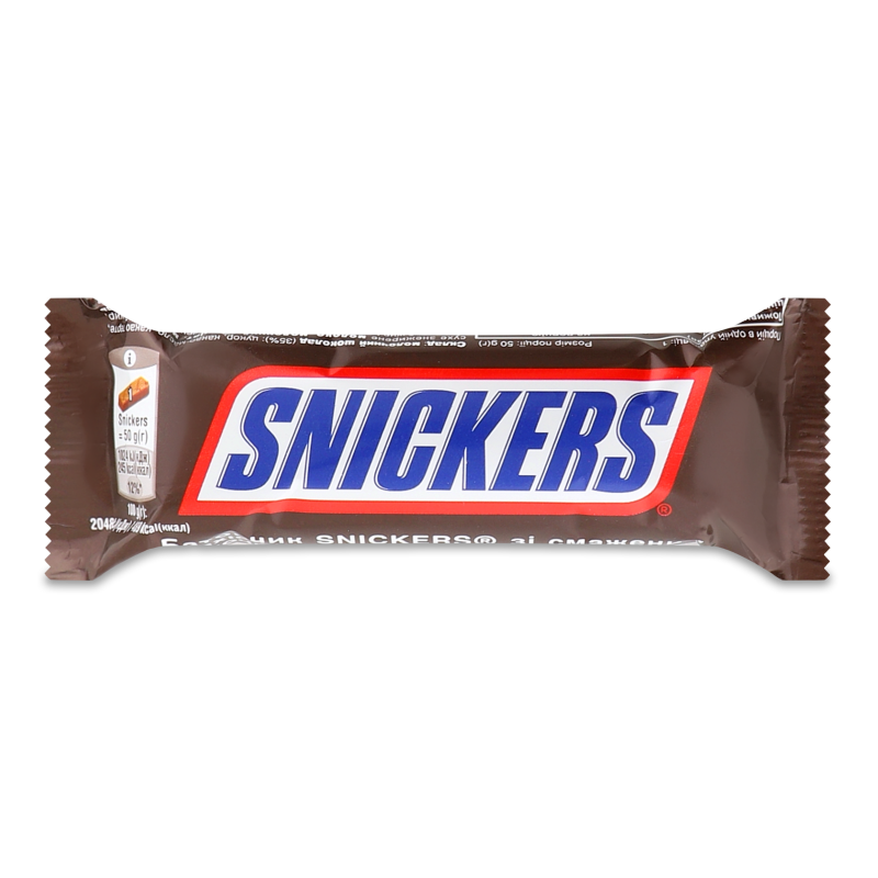 Батончик шоколадний 50г Snickers