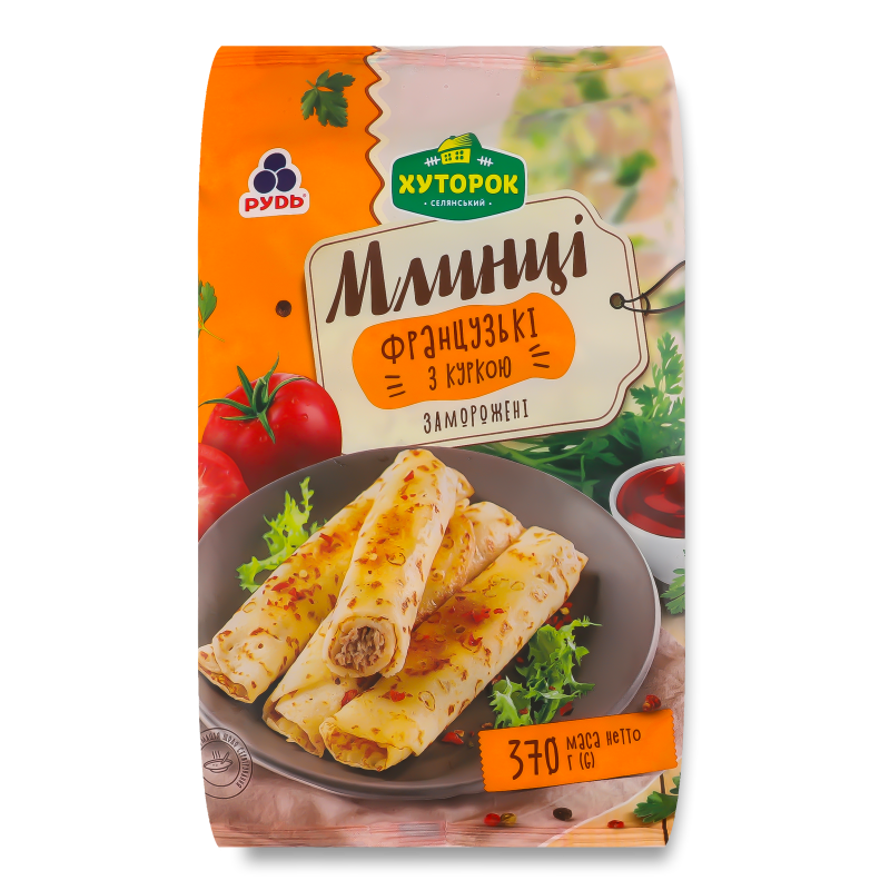 Млинці Французькі з куркою 370г Хуторок