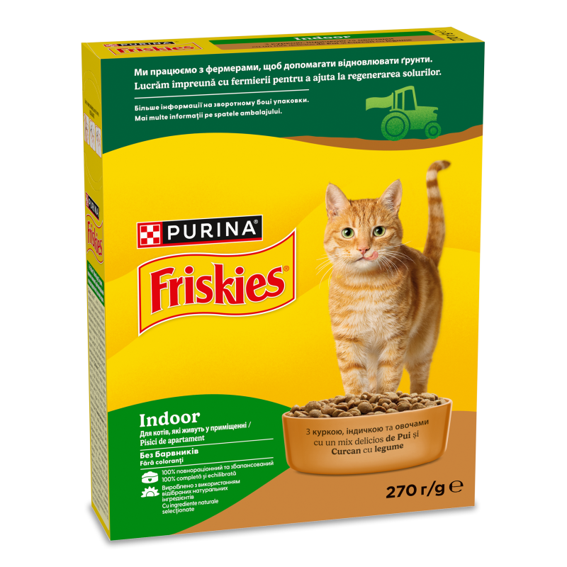 Корм д/котів Індор з куркою та садовою травою сухий 270г Фріскіс
