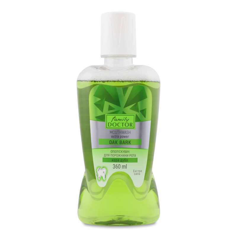 Ополіскувач д/ротової порожнини Екстра сила Кора дуба 360мл Фемелі Доктор