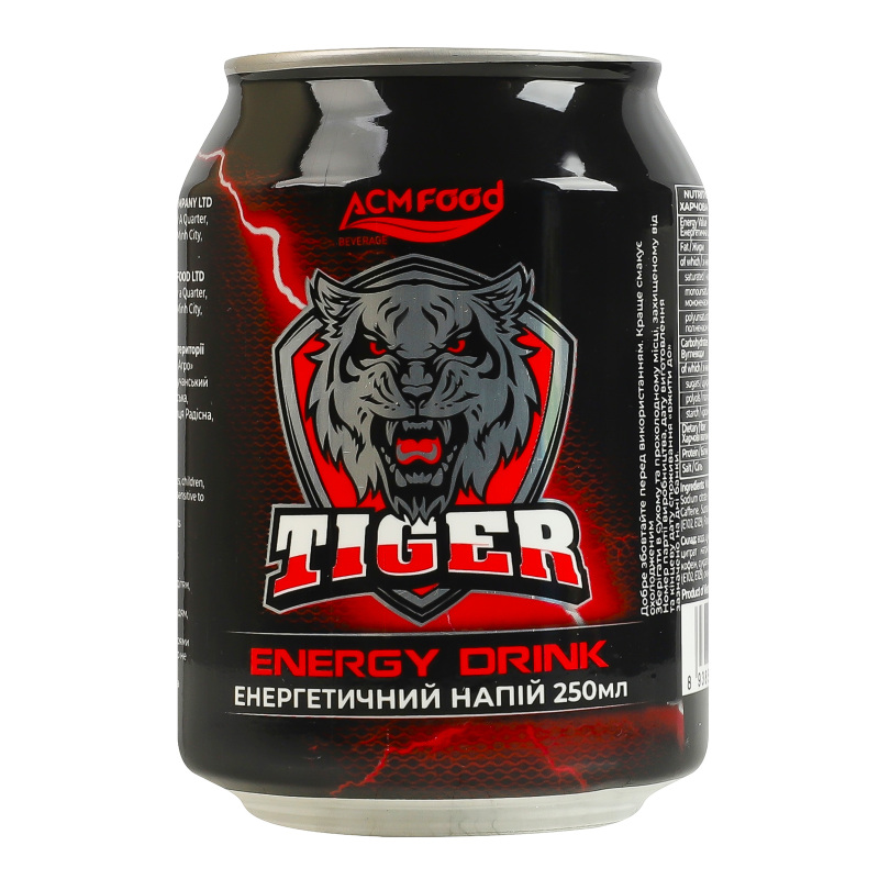 Напій енергетичний Tiger ACMFood з/б