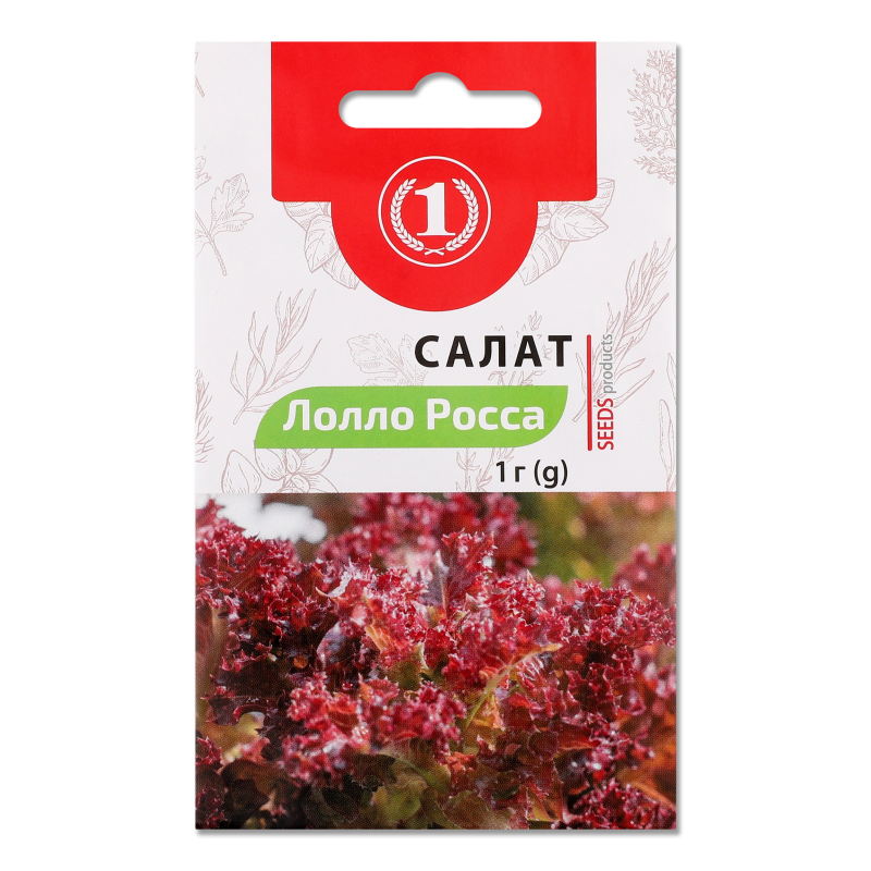 Насіння Салат Лолла Росса 1г ТМ “1”