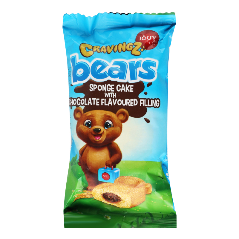 Пирожное бисквитное с начинкой со вкусом шоколада Bears Cravings м