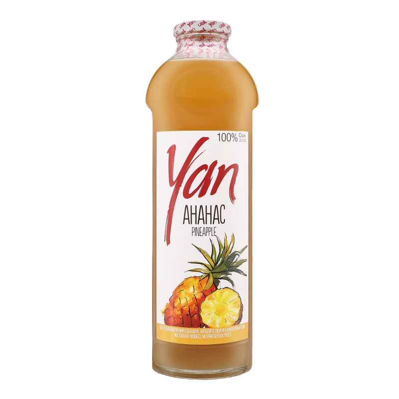 Yan pineapple 100% v 0.93l bo j (4850001111030)