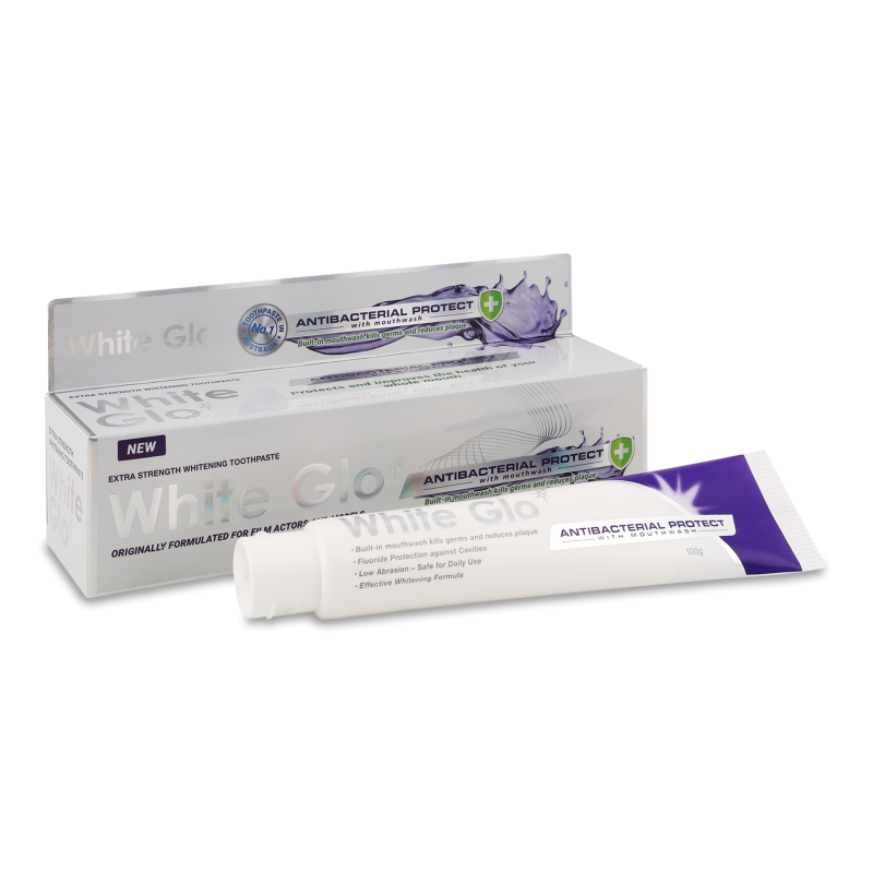 Паста зубна Відбілююча з антибактеріальним ефектом та ополіскувачем 100г White Glo