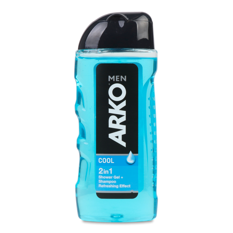 Гель д/душу та шампунь Cool Морська свіжість д/чоловіків 260мл Arko