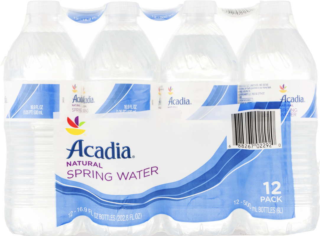 Acadia Natural Spring Water - 12 CT Ahold(688267022920): customers ...