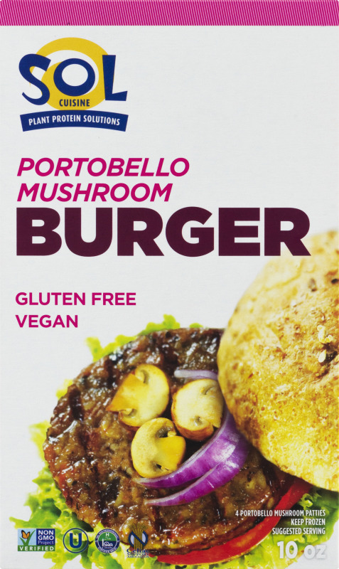 Sol cuisine mushroom Rice burger patties - 4ct (628025019441)