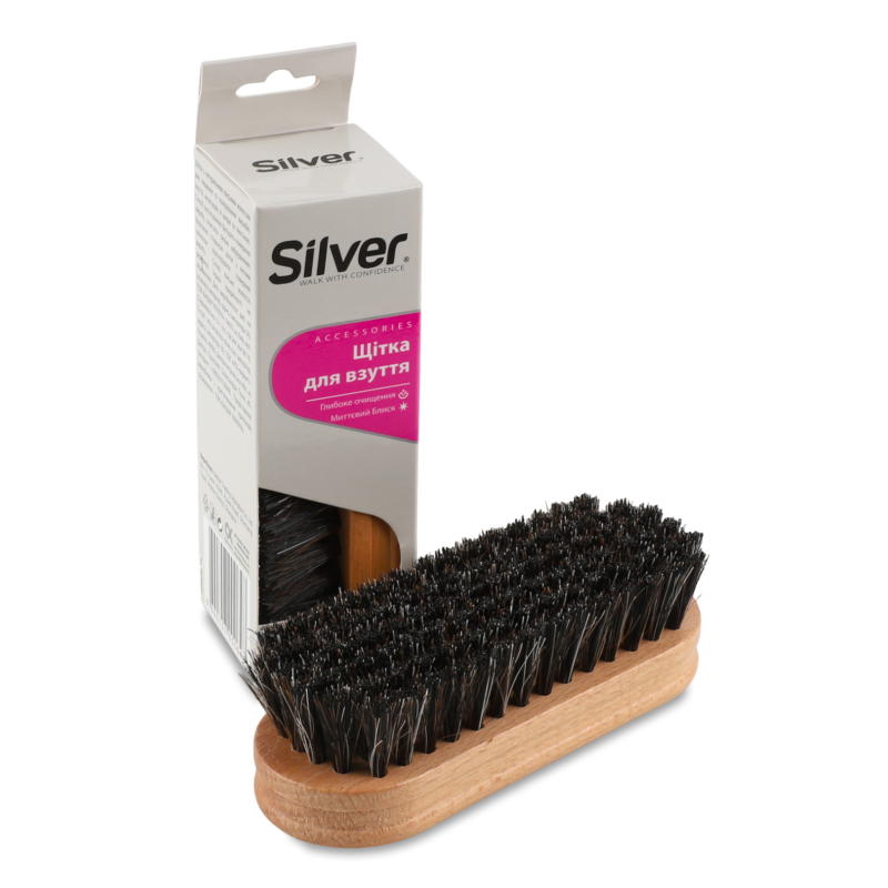 Щітка д/взуття натуральний ворс AB2002-00 Сільвер