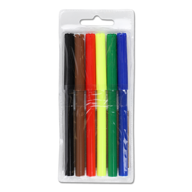 Фломастери Панда 6кольорів KYYW203