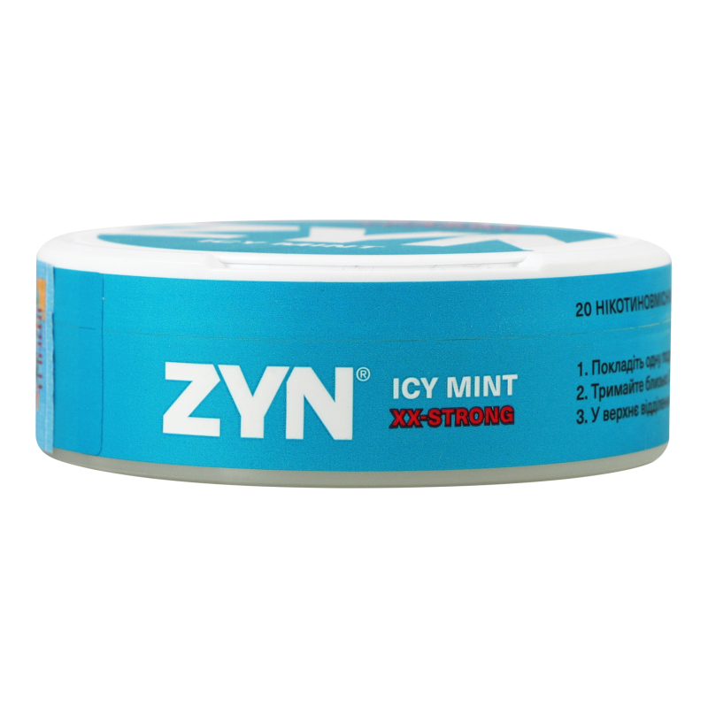 Подушечки нікотиновмісні безтютюнові ZYN XX-Strong Icy mint 20х0