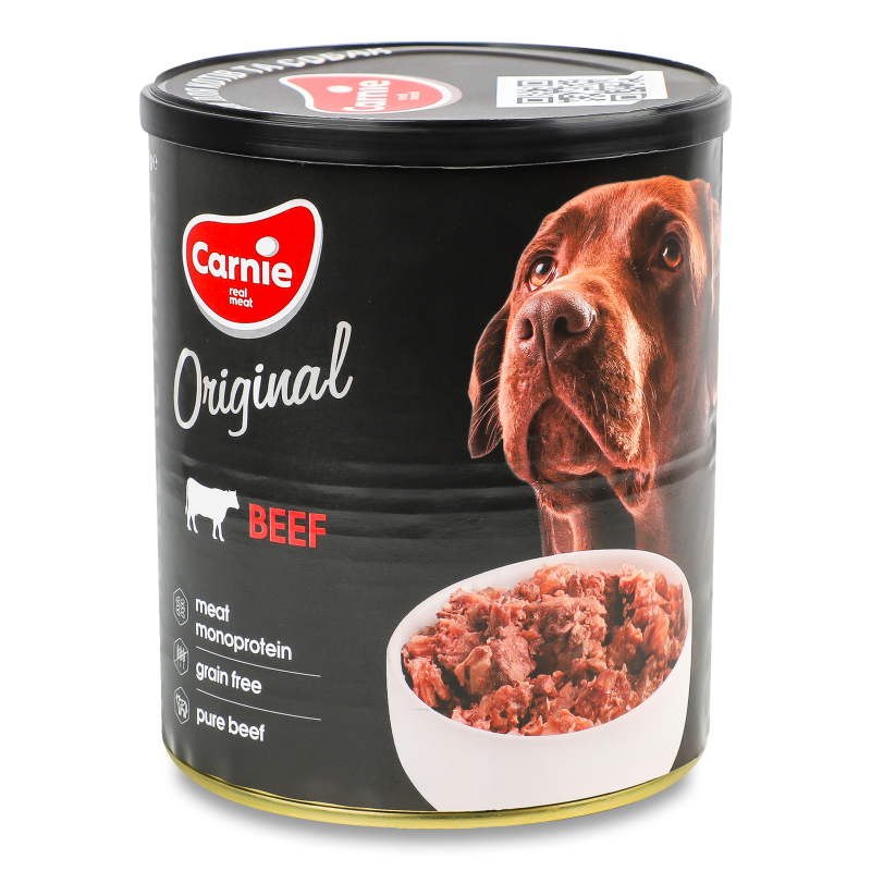 Корм д/дорослих собак Original Mono Protein з кловичиною 800г ж/б Carnie