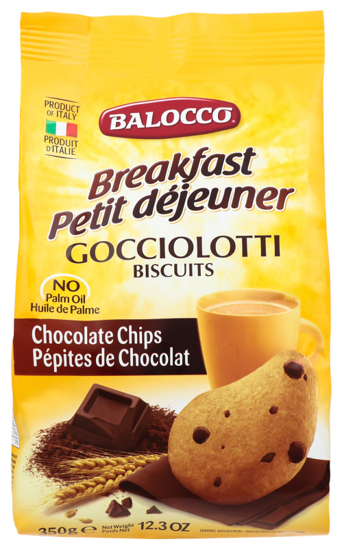 Печиво Balocco Gocciolotti з шокол.краплями 350г х12