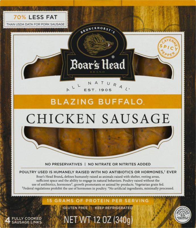 Boar's Head Blazing Buffalo Chicken Sausage 4 CT Boar's Head