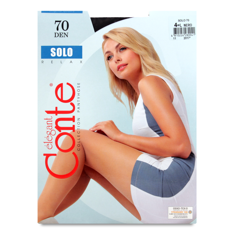 Колготи жіночі Solo неро 70ден р.4 Conte elegant