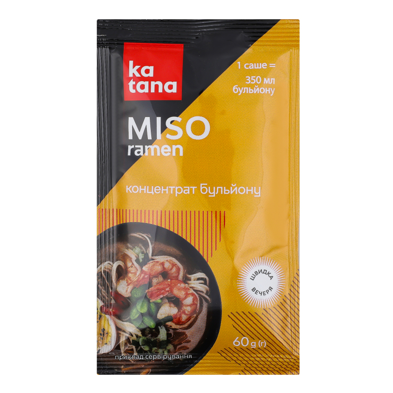 Концентрат бульона Miso ramen Katana м/у 60г Katana(14820181991262