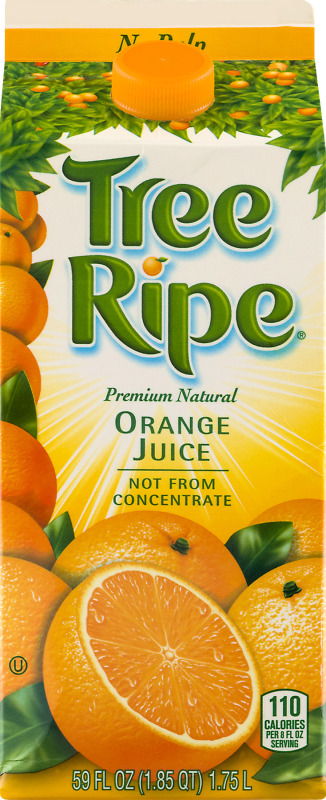 Tree Ripe Premium Natural Orange Juice No Pulp Tree Ripe(53600110006 ...