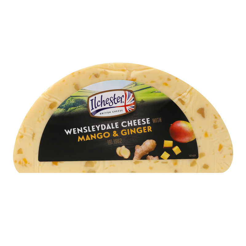 Сир 35% з манго та імбиром Wensleydale Ilchester кг