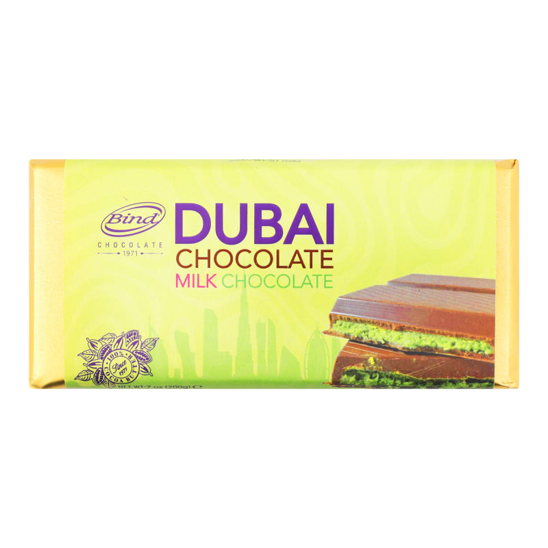 Шоколад молочний з фісташкою та тістом кадаїфі Bind Chocolate м/у