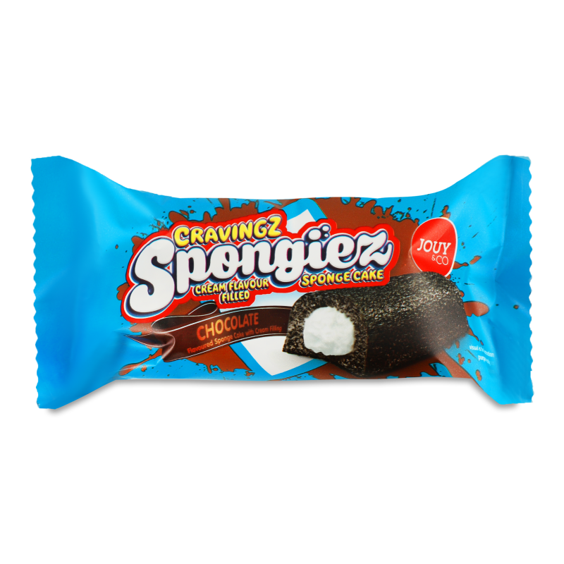Бісквіт Cravingz Spongiez з какао та молочною начинкою 40г Jouy&Co