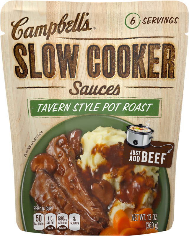 Campbell's Slow Cooker Sauces Tavern Style Pot Roast Campbell's