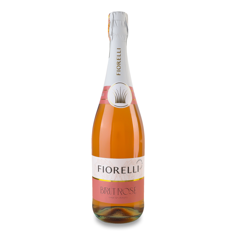 Вино ігристе Brut Rose рожеве сухе 11% 0,75л Fiorelli