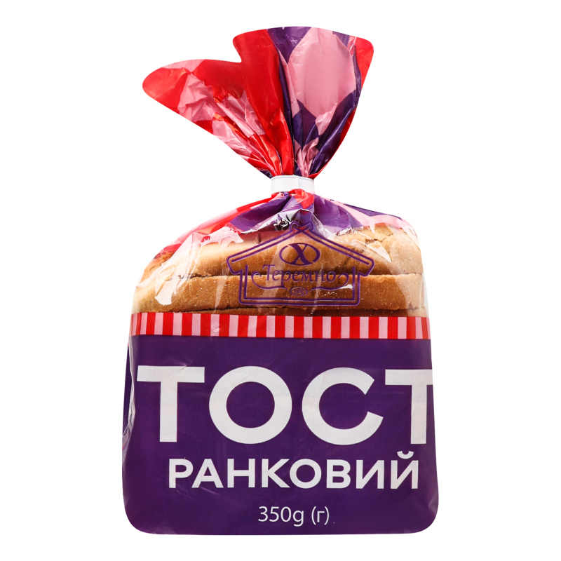 Хліб половинка в нарізці Тост ранковий Теремно м/у