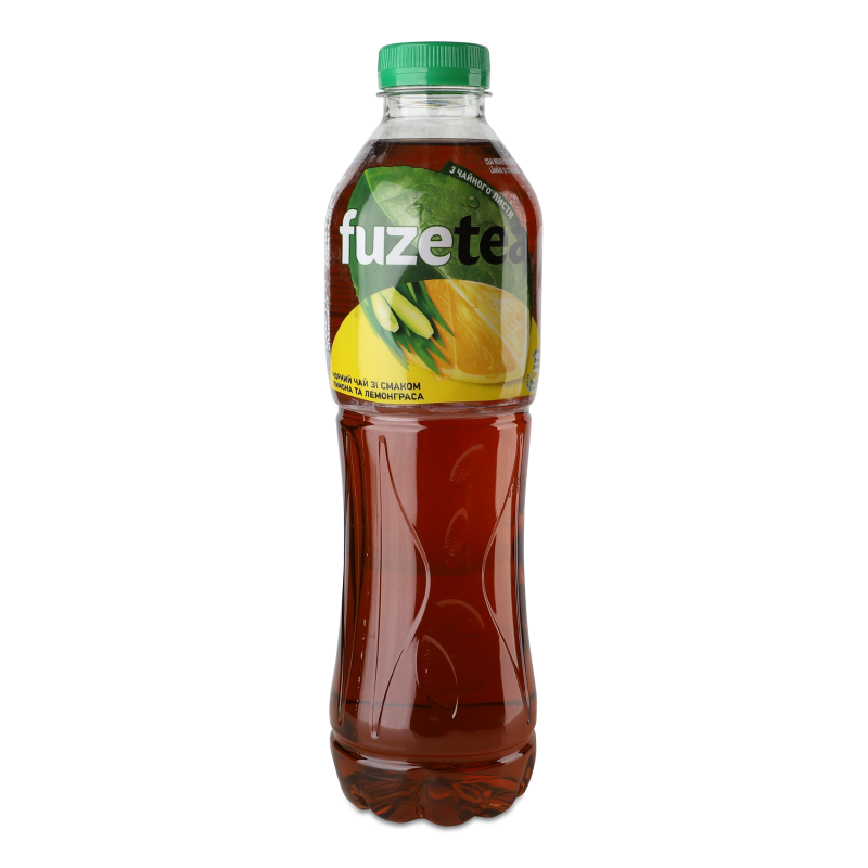 Чай холодний чорний з смаком лимона та лемонграса 1л пет Fuzetea