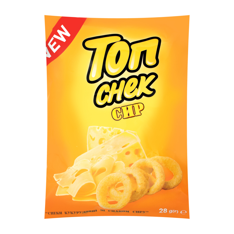 Снеки кукурузные со вкусом сыра Топ Снек м/у 28г Топ Снек