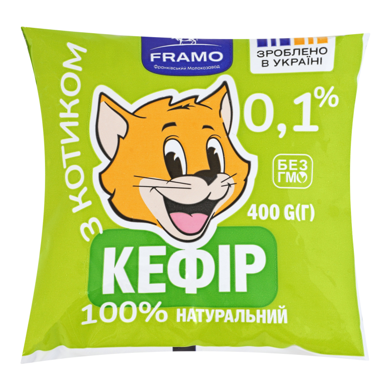 Кефір 0.1% нежирний Framo м/у