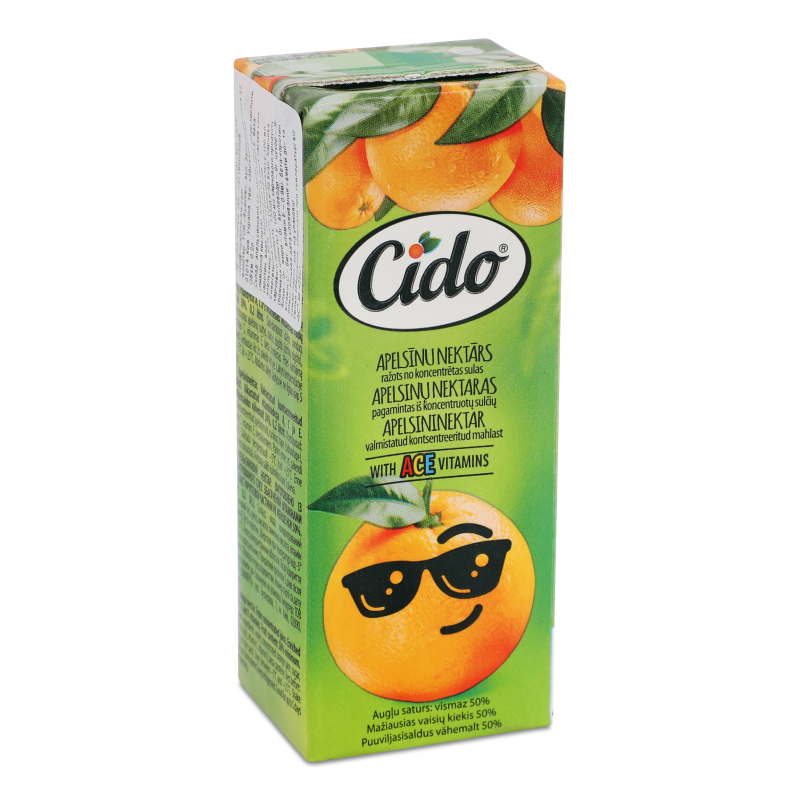 Нектар апельсиновий 0,2л т/п Cido