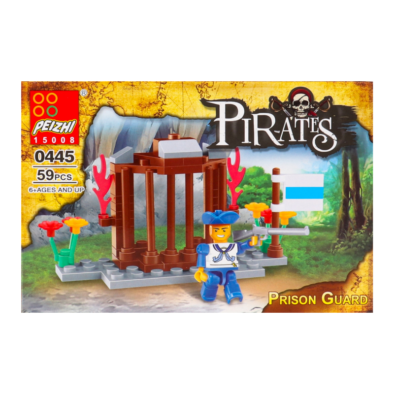 Конструктор для детей от 6лет №ZJM220329307 Prison guard Pirates