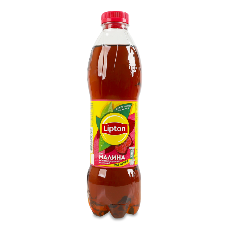 Чай холодний чорний з смаком малини 1л пет Lipton