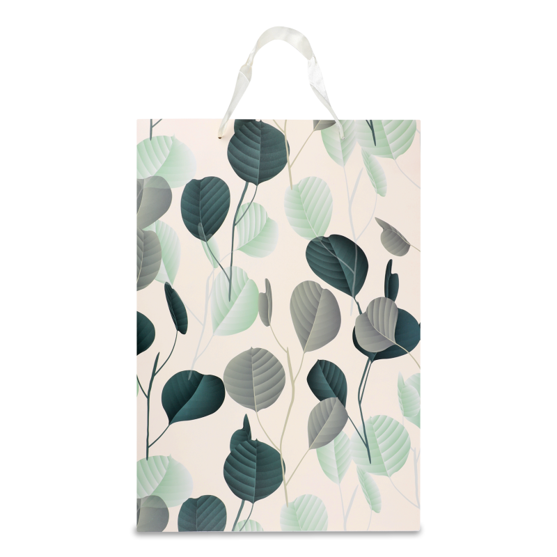 Пакет подарунковий Листя 31*44*12см